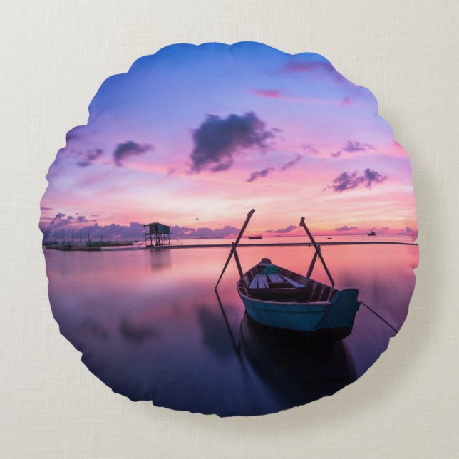 Cojín decorativo redondo (16") (Anverso)