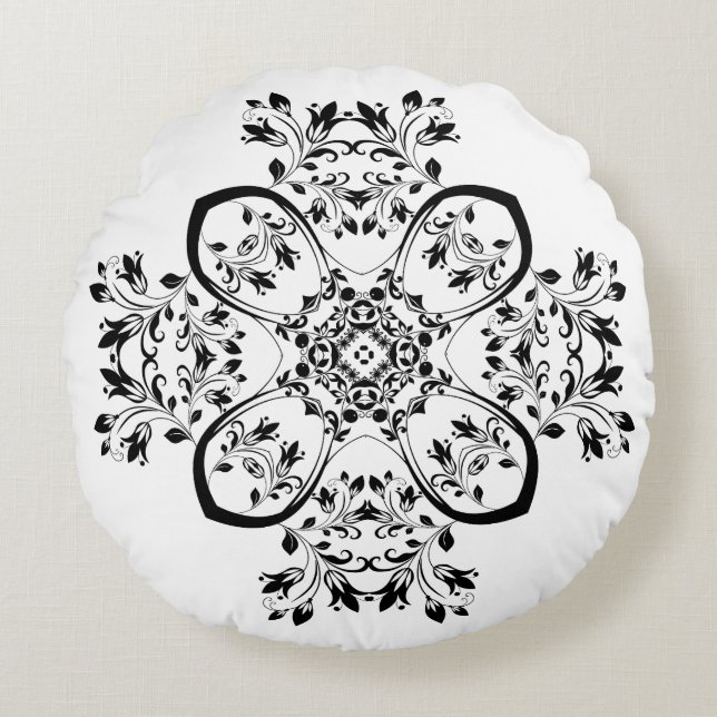 Cojín decorativo redondo (16") (Anverso)