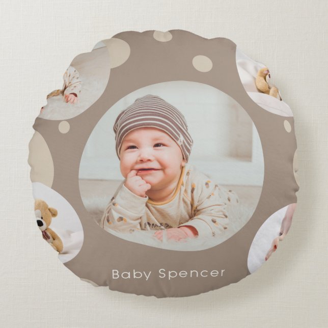 Cojín decorativo redondo (16") (Anverso)