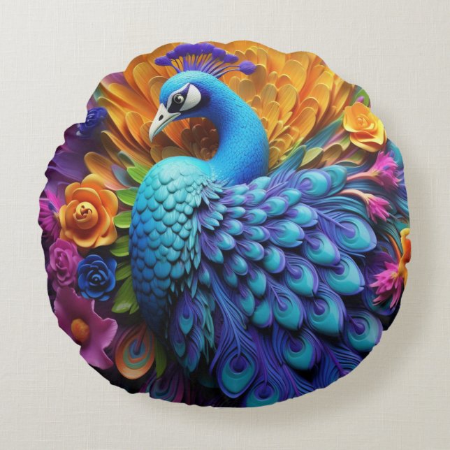Cojín decorativo redondo (16") (Anverso)