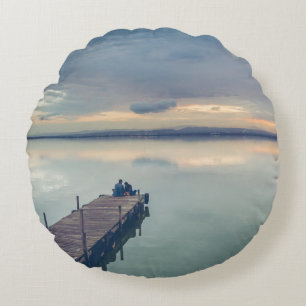 Cojín decorativo redondo (16")