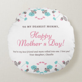 Cojín decorativo redondo (16")