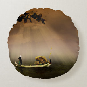 Cojín decorativo redondo (16")