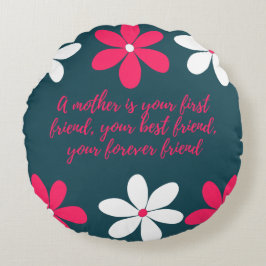 Cojín decorativo redondo (16")