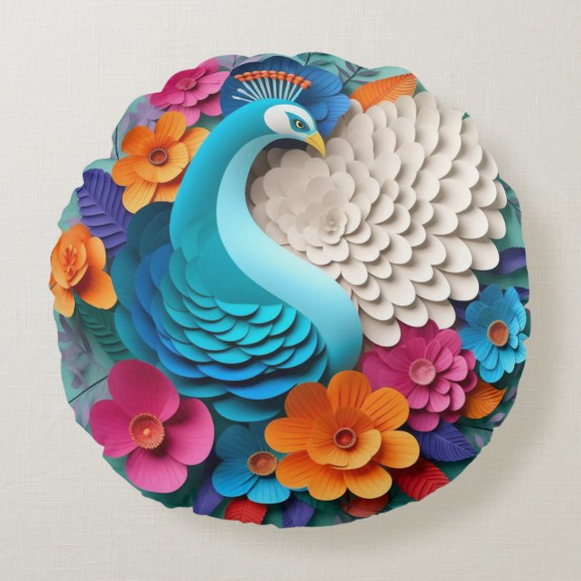 Cojín decorativo redondo (16") (Anverso)