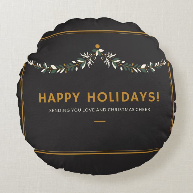 Cojín decorativo redondo (16") (Anverso)