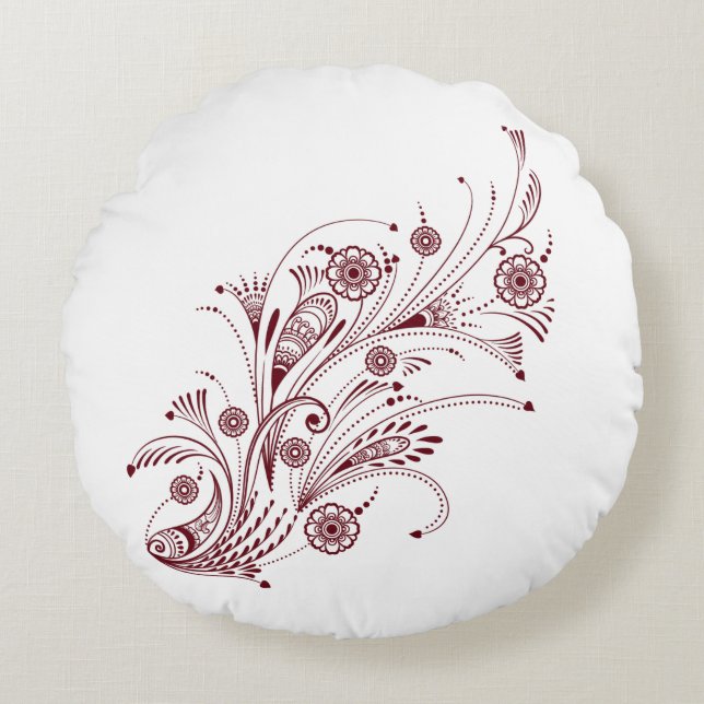 Cojín decorativo redondo (16") (Anverso)