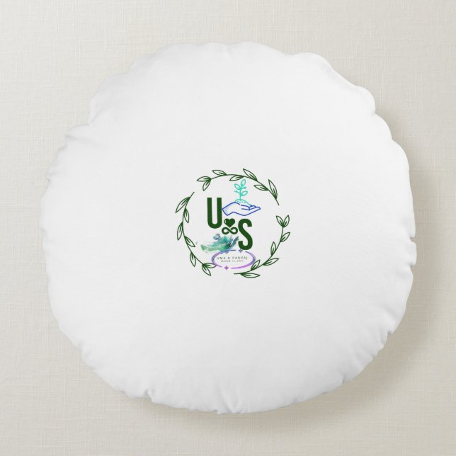 Cojín decorativo redondo (16") (Anverso)