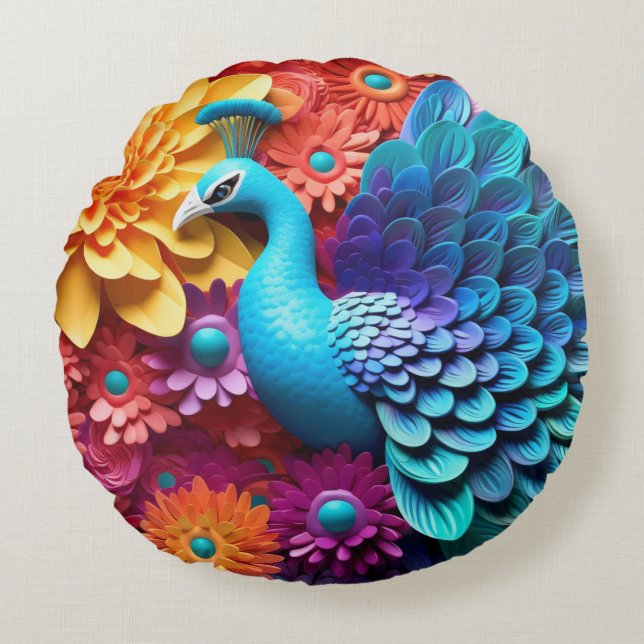 Cojín decorativo redondo (16") (Anverso)