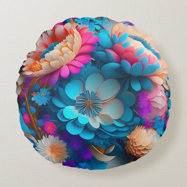 Cojín decorativo redondo (16") (Anverso)