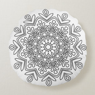 Cojín decorativo redondo (16")