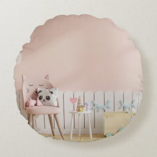 Cojín decorativo redondo (16")