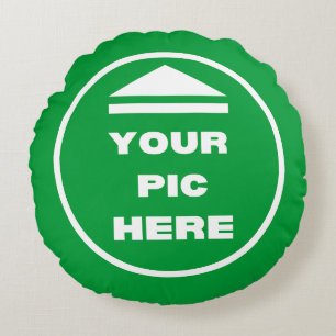 Cojín decorativo redondo - Añadir la imagen