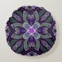 Cojín decorativo redondo de Chanteuse Violett del