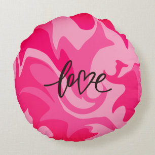 Cojín decorativo redondo de impresión de camuflaje