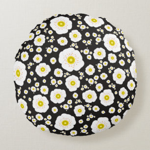 Cojín decorativo redondo de los Cachorros Blancos