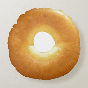 Cojín decorativo redondo de Plain Bagel