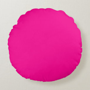 Cojín decorativo redondo de poliéster (16"), rosa
