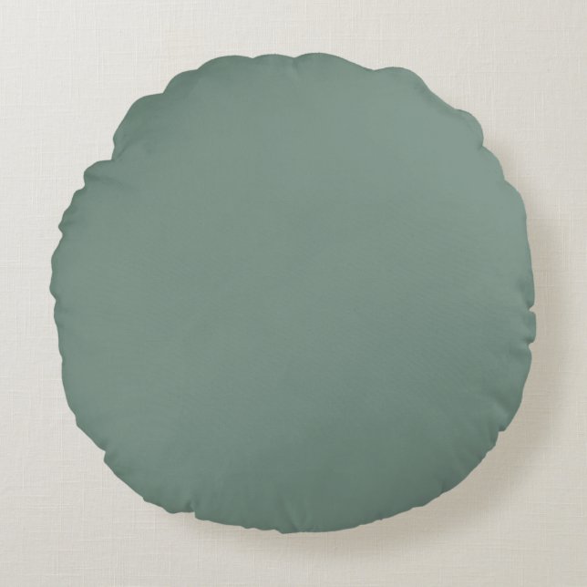 Cojín decorativo redondo de poliéster (16"), sabio (Anverso)