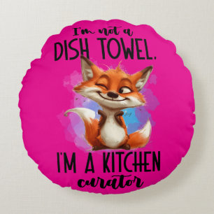 Cojín decorativo redondo de poliéster cepillado po