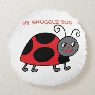 Cojín decorativo redondo de poliéster cepillado po