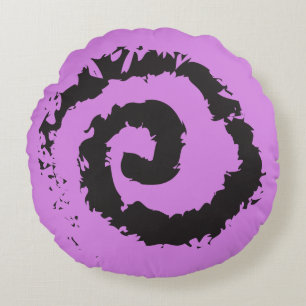 COJÍN DECORATIVO redondo ESPIRAL DE PURPLE LAVENDE