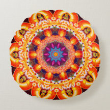 Cojín decorativo redondo estilo bohemio