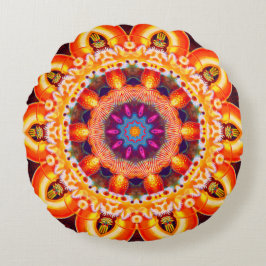 Cojín decorativo redondo estilo bohemio