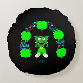Cojín decorativo redondo franco-queso de St. Patri