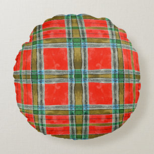 COJÍN DECORATIVO redondo MAC BAIN TARTAN