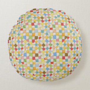 COJÍN DECORATIVO redondo MOSAICO RÁPIDO