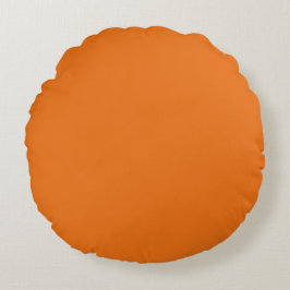 Cojín decorativo redondo naranja (16")