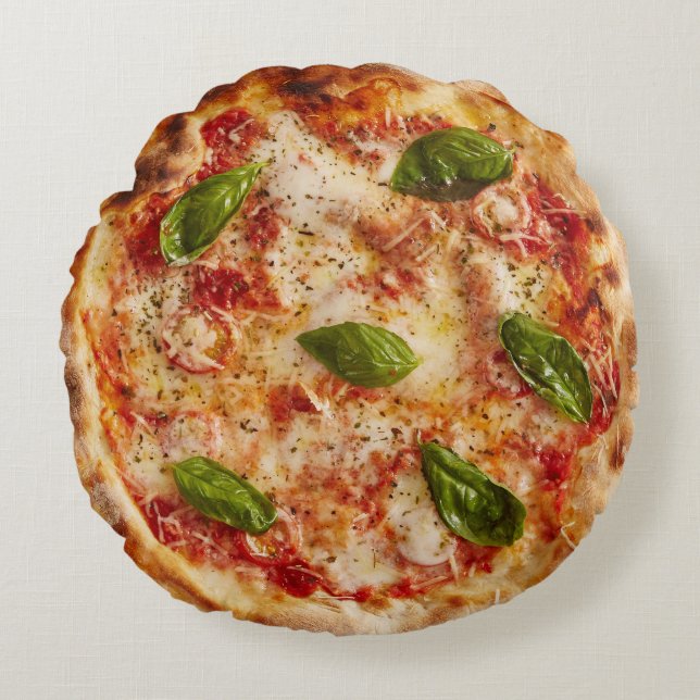 Cojín decorativo Redondo Pizza (Anverso)