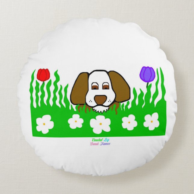 Cojín decorativo Redondo Pup N Play (Anverso)