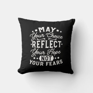 Cojín Decorativo Refleja Esperanza No Miedo – Frase Motivacional de