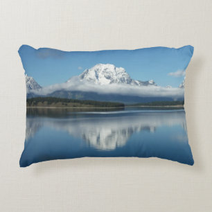 Cojín Decorativo Reflejo del Monte Moran en Grand Teton