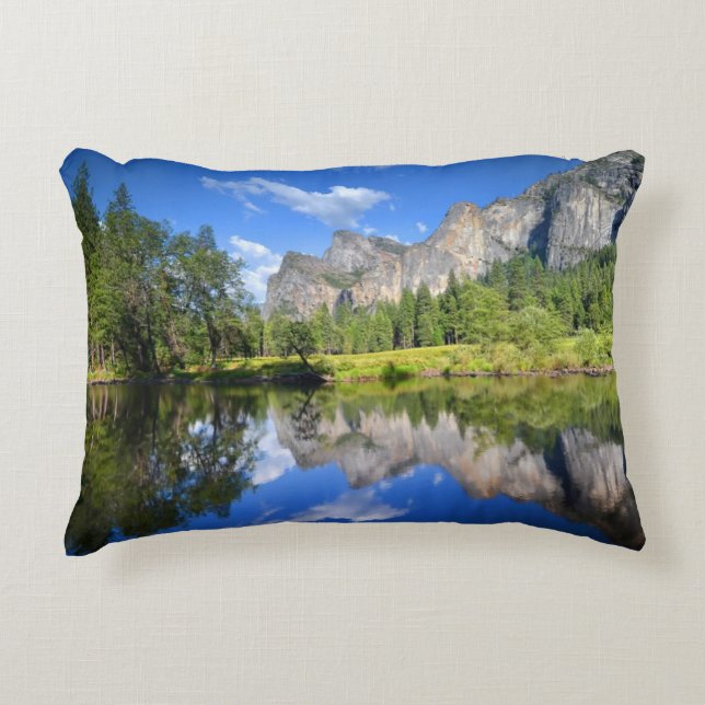Cojín Decorativo Reflexión de Yosemite (Anverso)