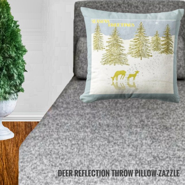 Cojín Decorativo Reflexión del venado (Subido por el creador)