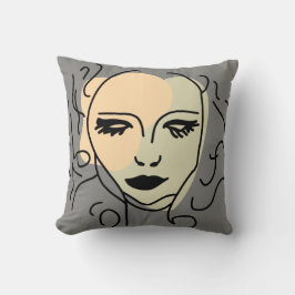 Cojín Decorativo Reflexión silenciosa cara Minimalista