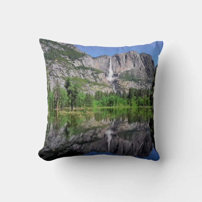 Cojín Decorativo Reflexión sobre las caídas de yosemite (Anverso)