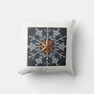 Cojín Decorativo Refugio Acogedor de Copo de Nieve