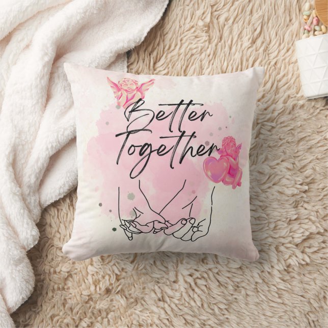Cojín Decorativo Regalo boda "Mejor Juntos" (Manta)