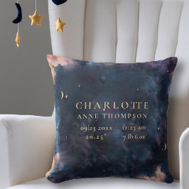 Cojín Decorativo Regalo celeste Nacimientos Estadísticas de natalid