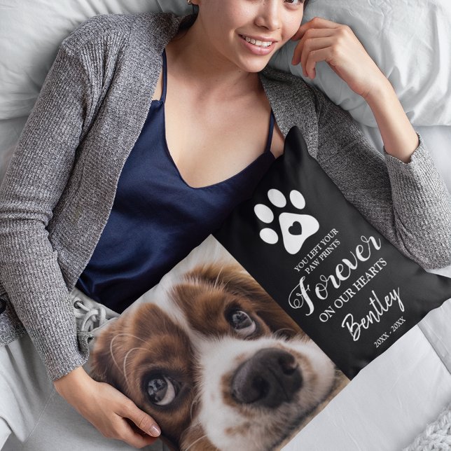 Cojín Decorativo Regalo conmemorativo de mascota | Imagen de tribut (Subido por el creador)