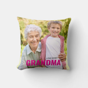 Cojín Decorativo Regalo de ABUELA recuerdo personalizado con foto a