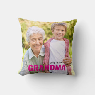 Cojín Decorativo Regalo de ABUELA recuerdo personalizado con foto a