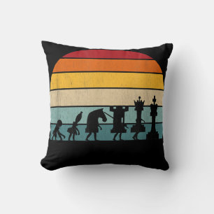 Cojín Decorativo Regalo De Ajedrez Retro Vintage Para Un Ajedrez