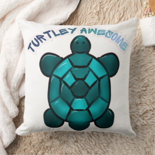 Cojín Decorativo Regalo de animal divertido tortuga lindo juego de