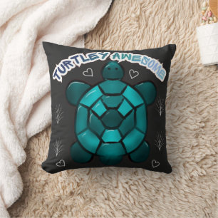 Cojín Decorativo Regalo de animal divertido y tortuga linda