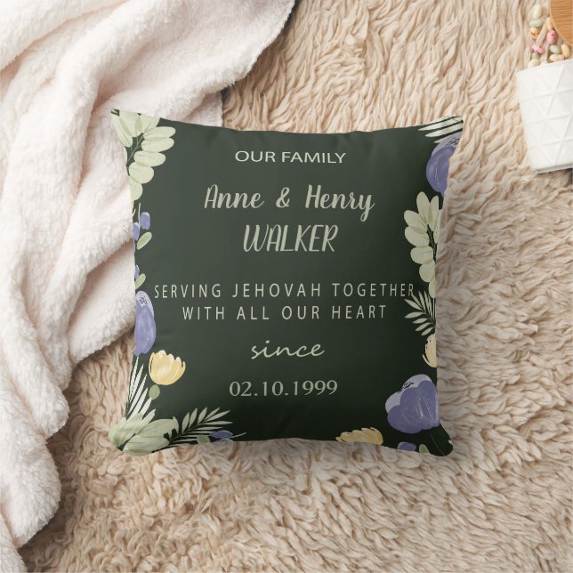 Cojín Decorativo Regalo de aniversario de JW personalizado  (Manta)